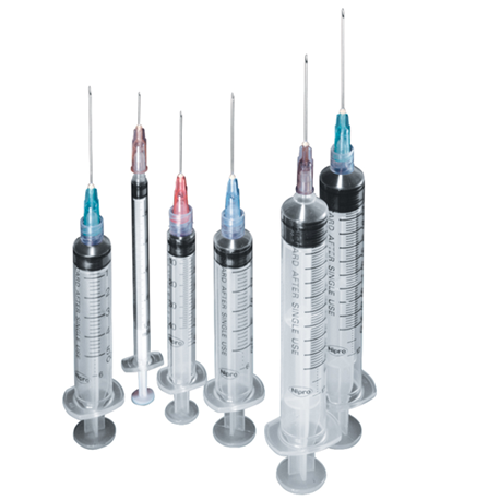 Nipro Disposable Syringe With Needle (Luer Lock) 10cc X 21G X 1-1/2'', 100pc/bx